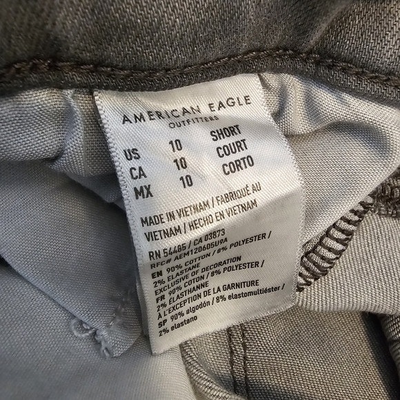 American Eagle Jegging Distressed Gray Women's Jeans - Picture 7 of 9